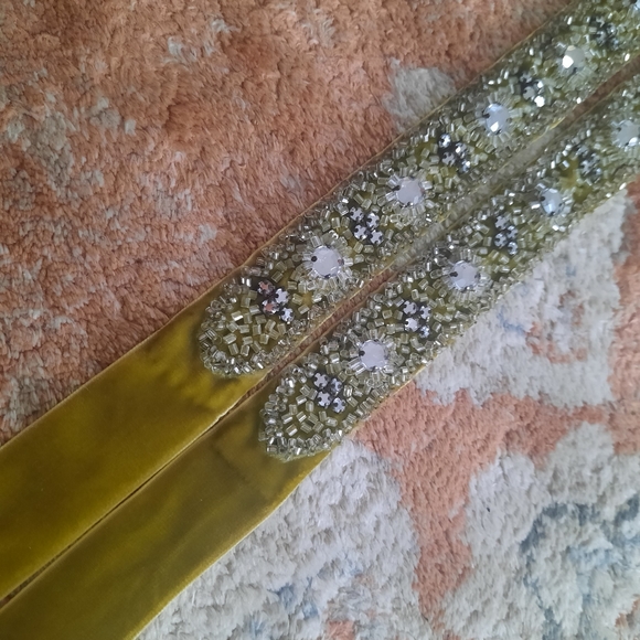 JCrew embroidered ribbon belt sash - Picture 1 of 7